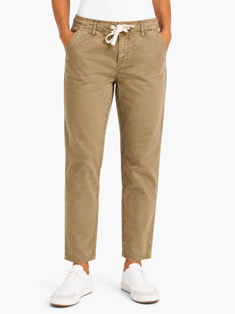 Kensie The Girlfriend Khaki Drawstring Pants Size 8